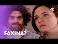 Petruchio manda Catarina limpar a casa e ela fica cheia de raiva! | O Cravo e a Rosa | TV Globo