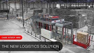 Palletizing Case study: Automatic Container Unloading - logistics palletizing system Highrunner HR9