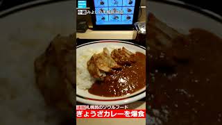 【札幌民のソウルフード♪】ぎょうざカレーdeうマンモス!! #みよしの #ギョーザ #餃子 #カレー