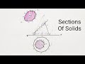 Sections Of Solids: Cone with 45°Cutting Plane