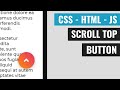 [ HTML | CSS | JS ]  Scroll to Top Button