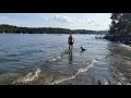 hvalstrand bad beach in hvalstad asker norway walking summer