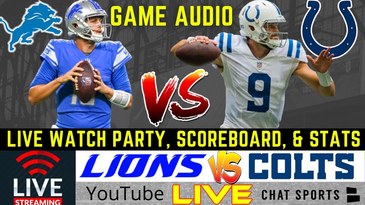 Lions Vs. Colts Live Streaming Scoreboard, Play-By-Play, Game Audio ...