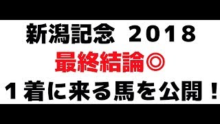 新潟記念2018《最終結論◎》1着に来る馬を公開！