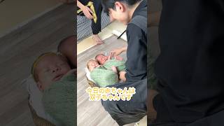 【ニューボーンフォト】双子ちゃんの撮影風景