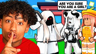 I Went UNDERCOVER And JOINED A GIRLS ONLY CLAN.. (Roblox Bedwars)