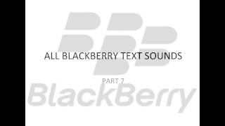 All Blackberry Text Notifications