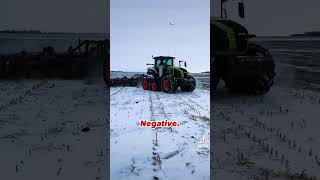 CLAAS 960TT Winter Tillage/Ground Work 2022 in the SNOW.