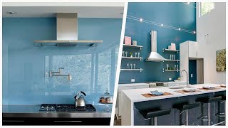 75 Turquoise Kitchen With Blue Backsplash Design Ideas You'll Love 🟡