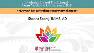 Dietary factors for controlling the respiratory allergies by Dr. Sheena Sooraj