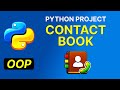 Python Project in OOP: Contact Book Project with JSON