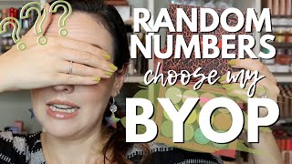 Random Number Generator Chooses My BYOP Shades | Swatches + Grungy Fall Eye Tutorial