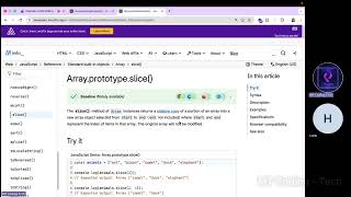 JavaScript Array Methods(splice, slice)