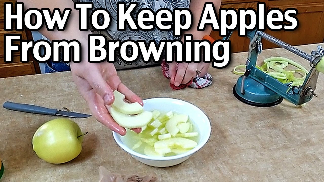 How To Keep Sliced Apples From Browning - YouTube