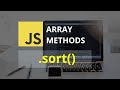 Sort Array Method | Javascript Tutorial