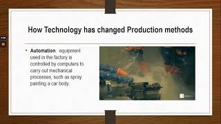 Lesson 5 Technology in production-IGCSE/O,LEVEL Business Studies