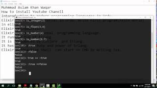 Elixir Programming Tutorial for absolute beginner in Urdu -Tutorial 1 :Hello