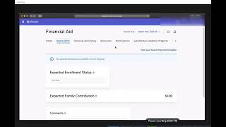 How to View Financial Aid with Banner 9 Self Service