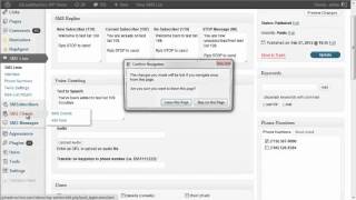 SMS Wordpress Plugin - Overview