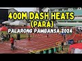 (Paragames) T20 Youth and Junior 400M Dash Heats | Palarong Pambansa 2024 Cebu City