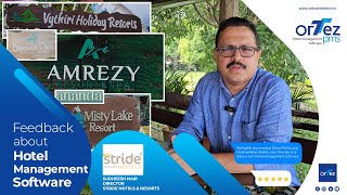 STRIDE HOTELS TESTIMONIAL ABOUT ORTEZ PMS #software #hotelmanagement #kerala