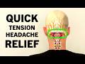 Tension Headache Exercises. Stress Headache Relief in 4 Minutes.