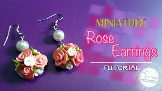 [thelittlethumb]Rose Earrings Clay Tutorial玫瑰花耳環黏土教學