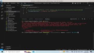 Fix Angular "ng serve" Command Error In Windows 10 with Bash Script