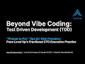 Beyond Vibe Coding:Test Driven Development (TDD) Demo in Cursor