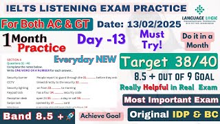 IELTS LISTENING PRACTICE TEST 2025 WITH ANSWERS | 13.02.2025