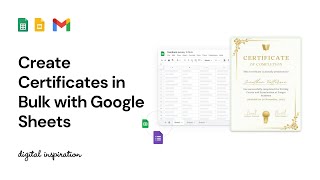Create Certificates with Google Sheets