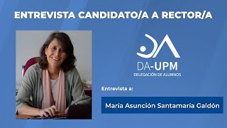 Entrevista DA-UPM a la candidata a rectora María Asunción Santamaría Galdón