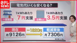 【解説】家庭の電気代“2割”支援へ  「総合経済対策」政府案『知りたいッ！』