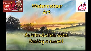 Colinsteedart. Watercolour Art. Painting a sunset. Introduction video.