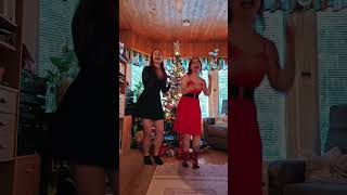 Aespa - Jingle Bell Rock dance cover by Pauliina with sister