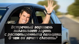 Встречный водитель показывает ладонь с растопыренными пальцами. О чем он хочет сказать? Тест драйв.