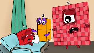 Don't cry NB1, your leg will heal soon - Numberblocks fanmade coloring story