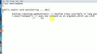 runtime class demo