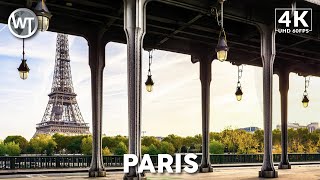 Paris, Pont Bir Hakeim (Inception Bridge) & Eiffel Tower - 🇫🇷 France - 4K Walking Tour