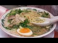 ラーメン「魁力屋」の特製醤油味玉ラーメンアジフライ定食を食い痴らかす。【飯動画】【just eating】ramen and fried fish with rice of kairikiya