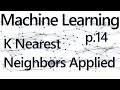 K Nearest Neighbors Application - Practical Machine Learning Tutorial with Python p.14