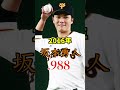 【巨人】年度別チームopsトップ選手　 shorts 読売ジャイアンツ