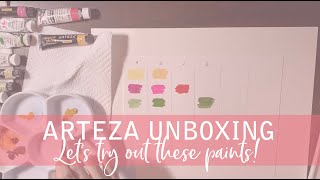 ARTEZA UNBOXING : Come unbox a gouache set with me!