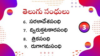 Telugu Sandhulu || Saraladesha Dvirukthatakara Trika Rugagama Sandhi in Telugu || Telugu grammar