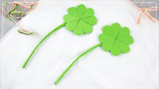 How To Make A Origami Shamrock | New Year's Paper DIY