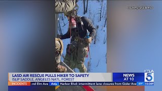 LASD air rescue pulls hiker to safety