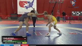 USAW TOA Club Duals HS Boys/[boutNo] 150 Tyler Antoniak MWC Wrestling Academy Red Vs Adam Cherne W