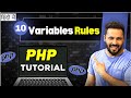 Php Tutorial in Hindi #10 Variable Rules in PHP