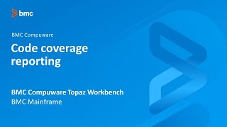 BMC Compuware Topaz Workbench - Code coverage reporting