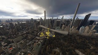 MSFS2024 XBOX SERIES X Flying over New York City using New York City Times DLC 4K